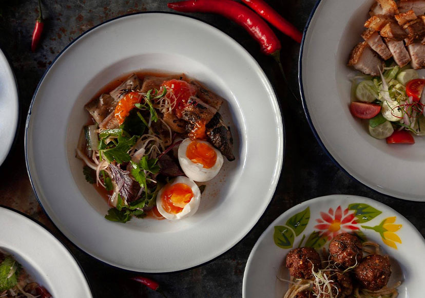 Various dishes from Kin Khao.