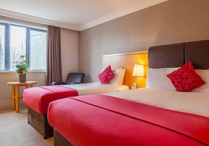 Single and Double bed at The Prince of Wales Hotel.