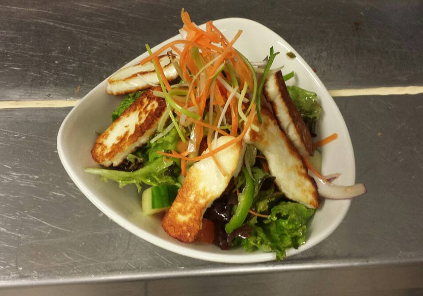 Freshly made dish at Bacchus.