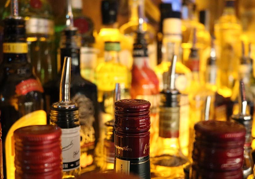 Various spirits available at The Venue, Athlone.